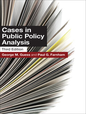 cover image of Cases in Public Policy Analysis